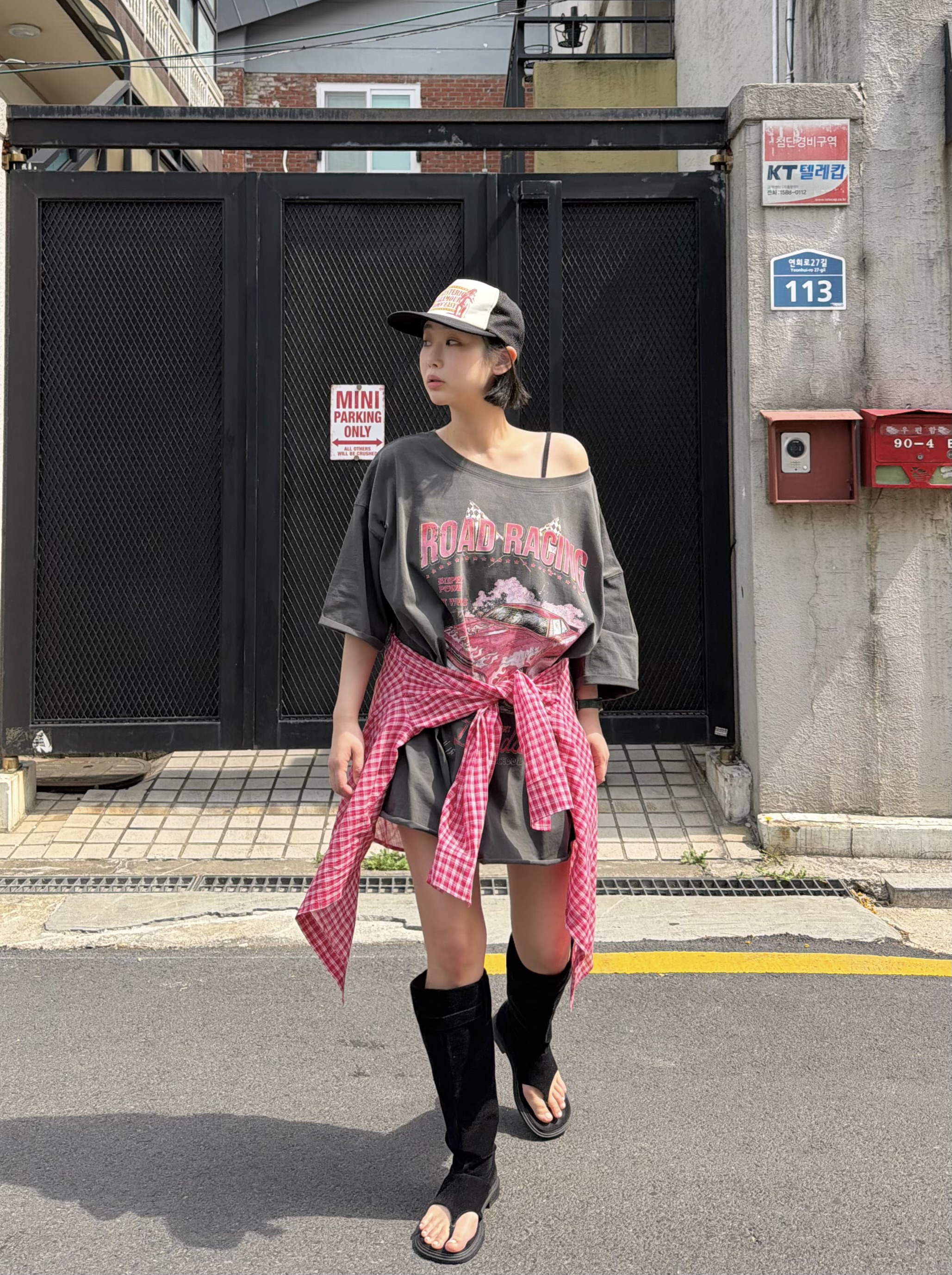 コットンベーシックルーズ半袖プリントTシャツ | 詳細画像9