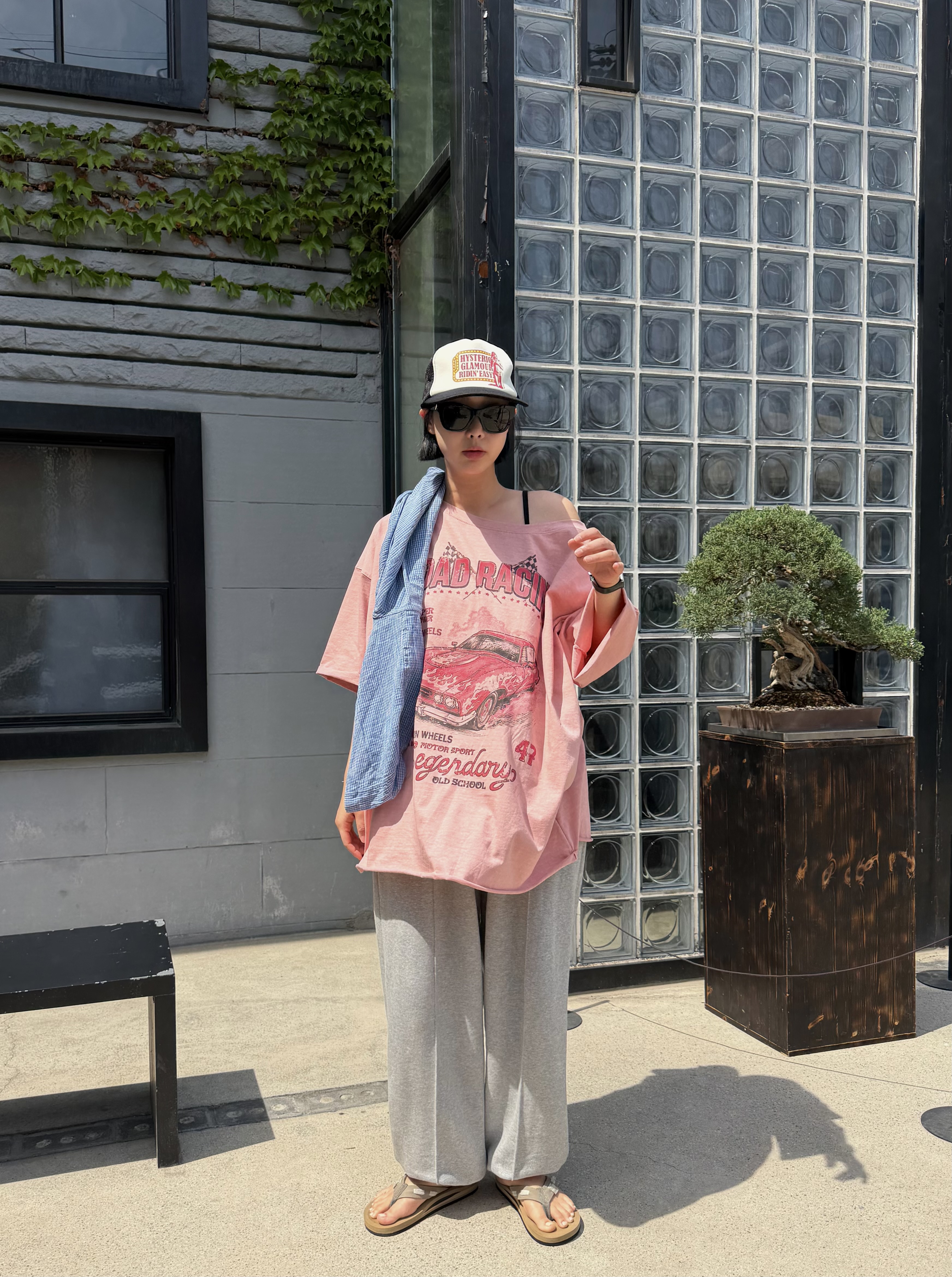 コットンベーシックルーズ半袖プリントTシャツ | 詳細画像17