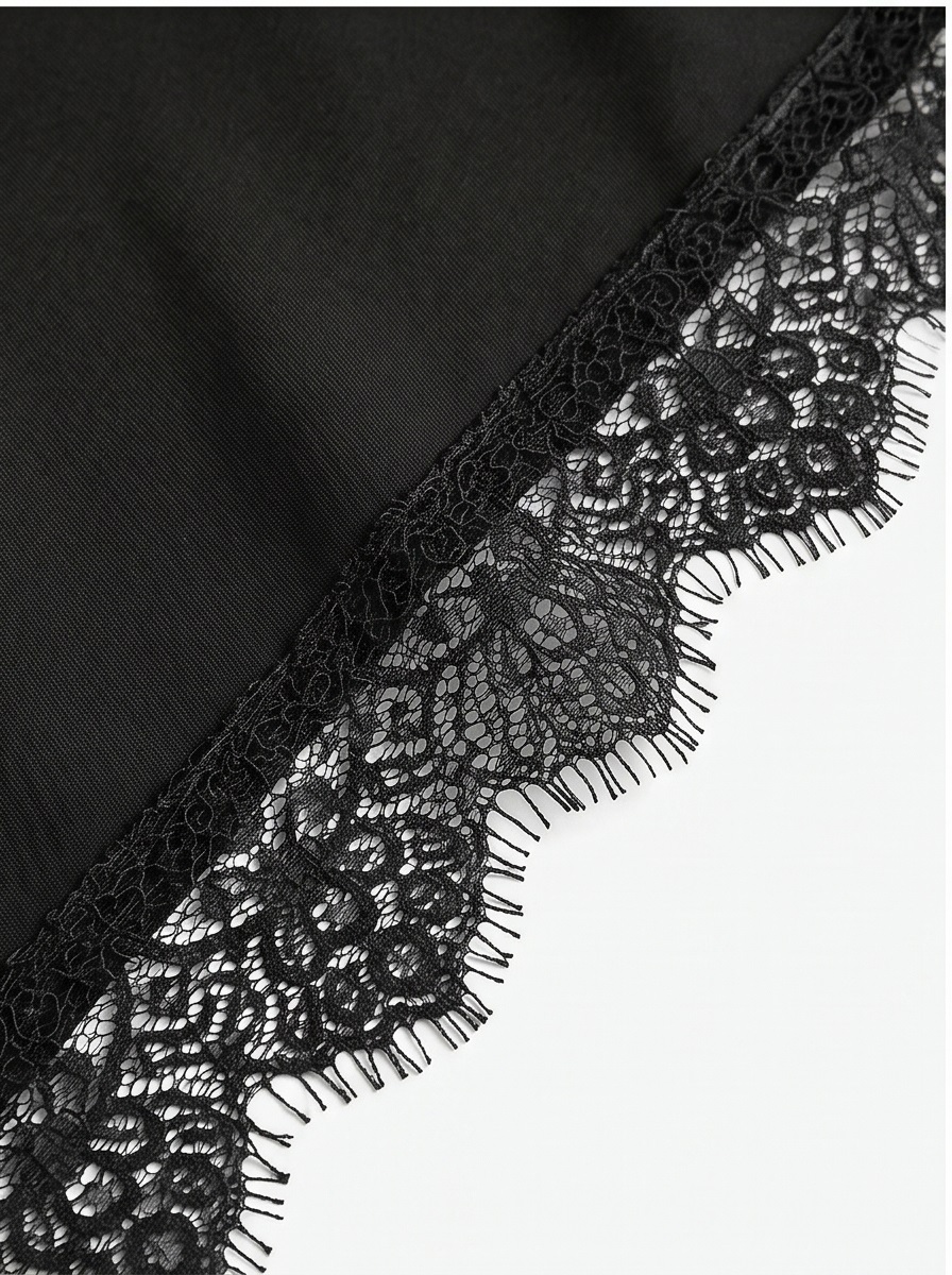 レースウエストゴムラップ調ワイドスカートパンツジョガーパンツ | 詳細画像14