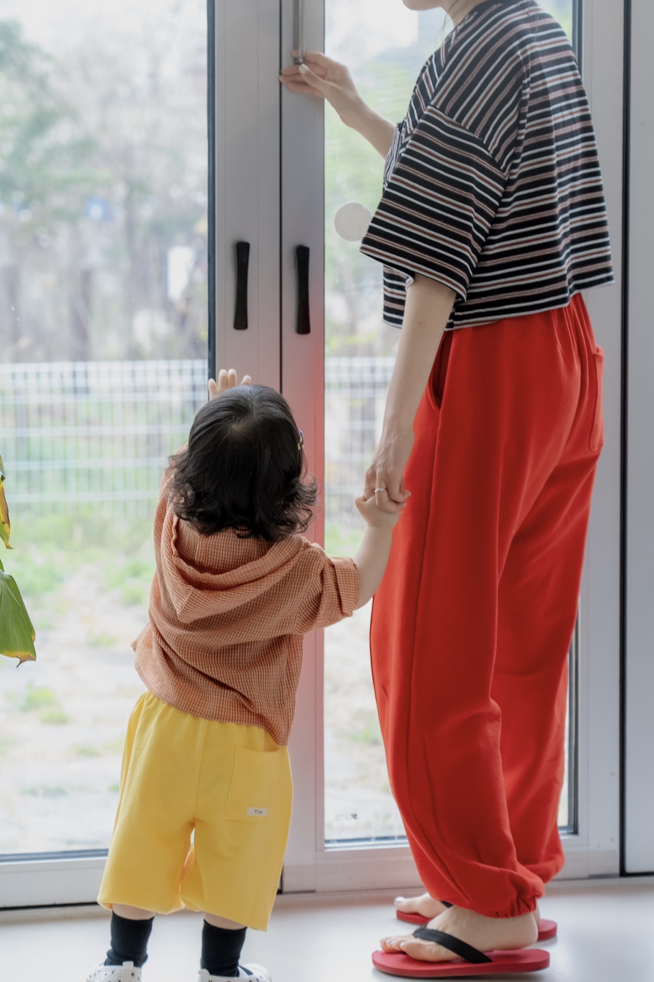 コットンウエストゴムワイドジョガーパンツトレーニングジョガーパンツ | 詳細画像5