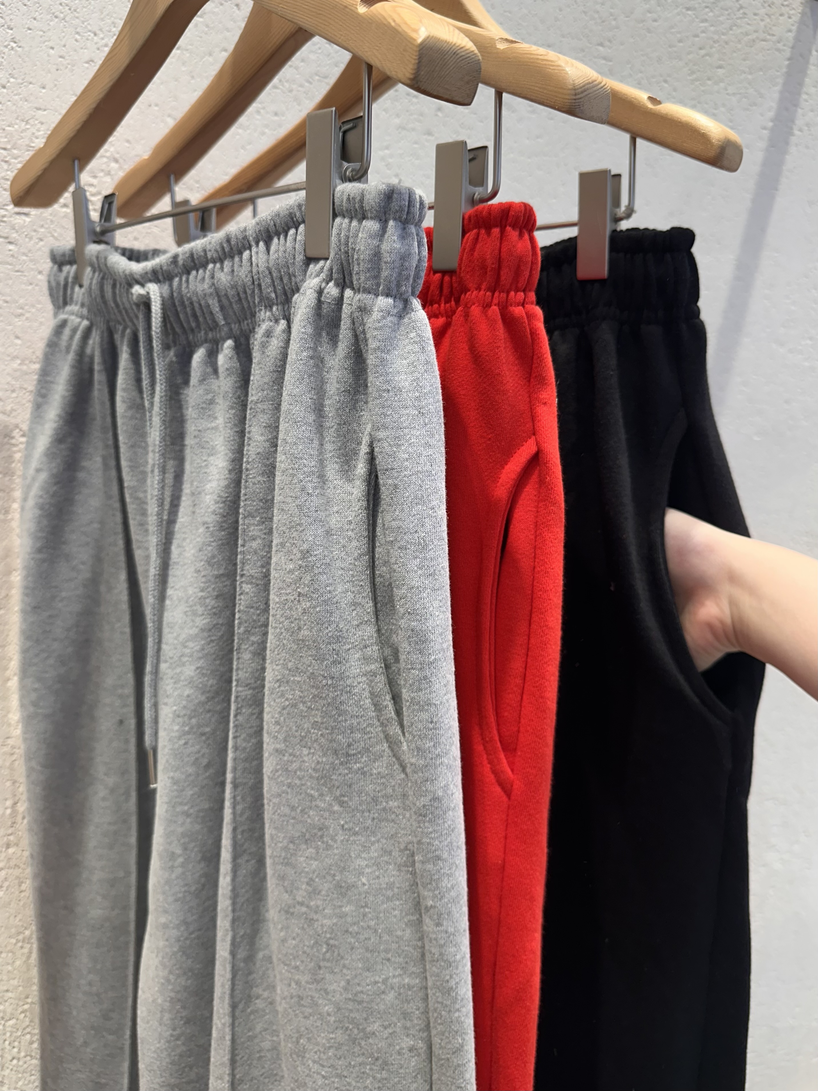 コットンウエストゴムワイドジョガーパンツトレーニングジョガーパンツ | 詳細画像10