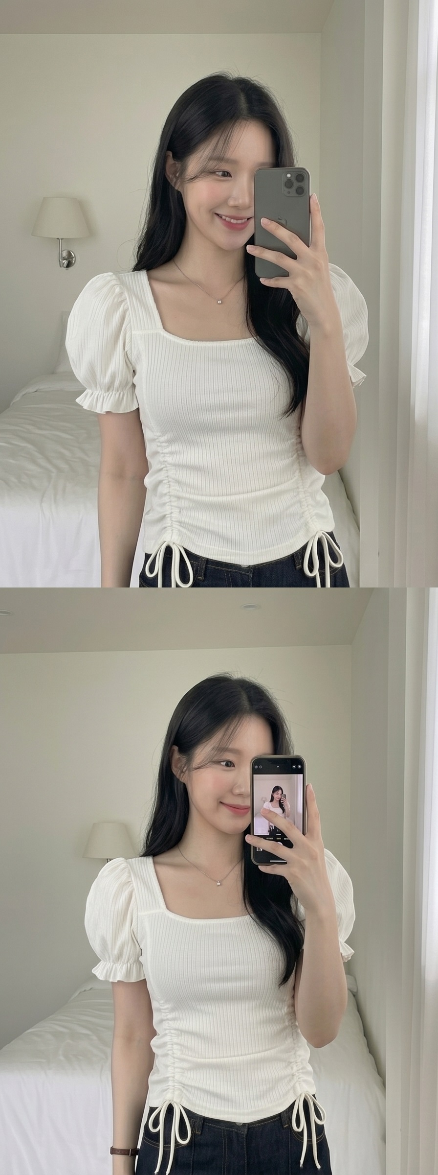 ノンウォッシュラインワイドブーツカットデニムパンツ | 詳細画像3