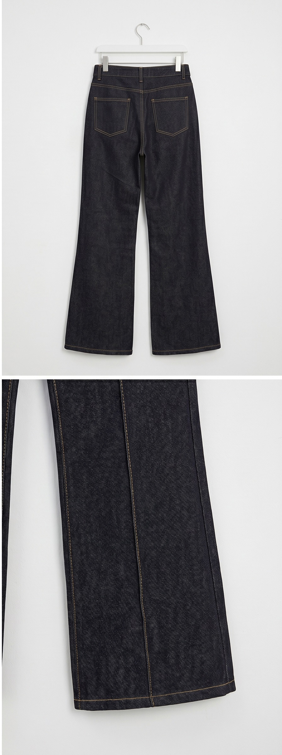 ノンウォッシュラインワイドブーツカットデニムパンツ | 詳細画像14