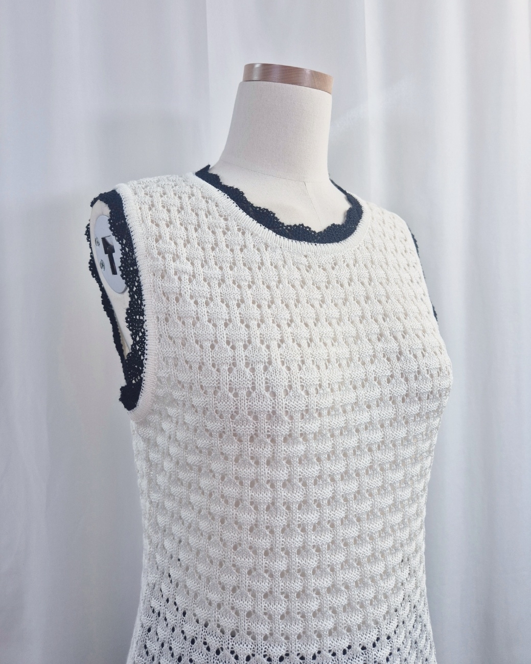 配色パンチングスリムニットキャミソール | 詳細画像13