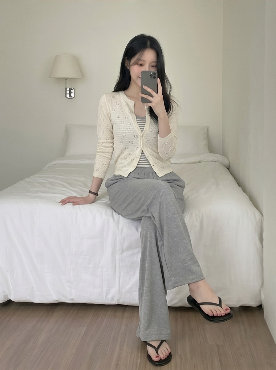 ポケットハイウエストウエストゴムワイドパンツ | 詳細画像4