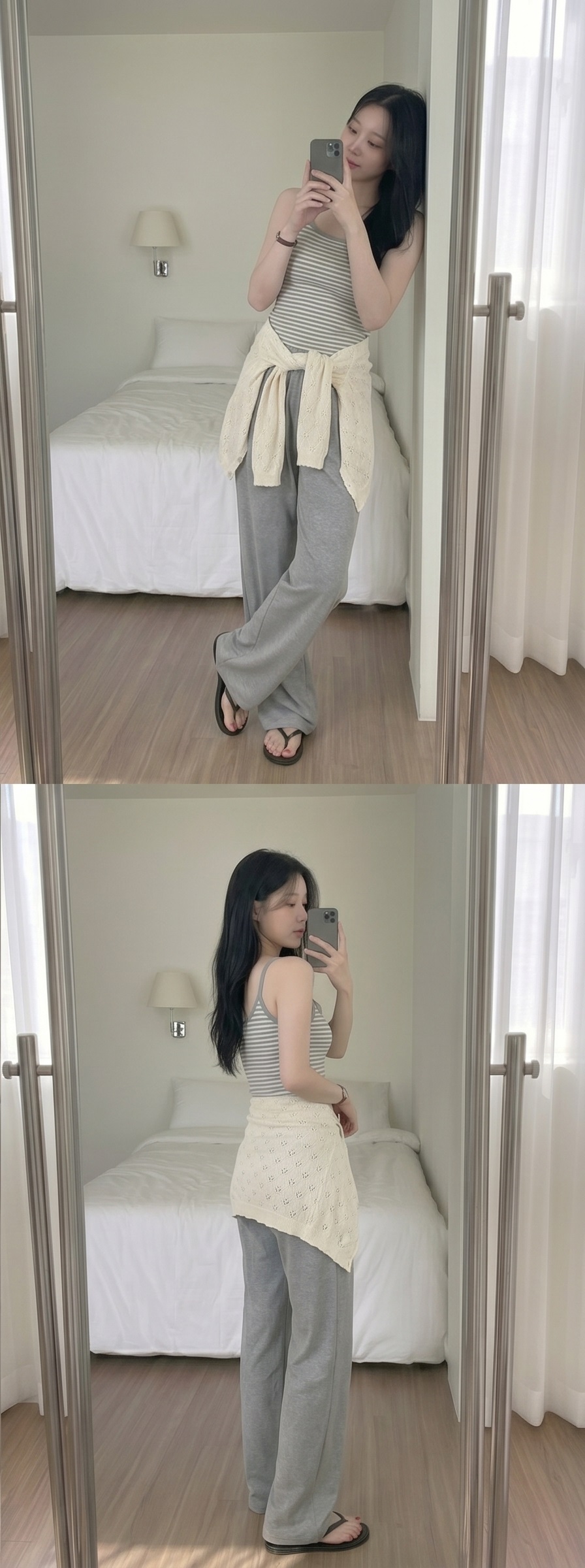 ポケットハイウエストウエストゴムワイドパンツ | 詳細画像9