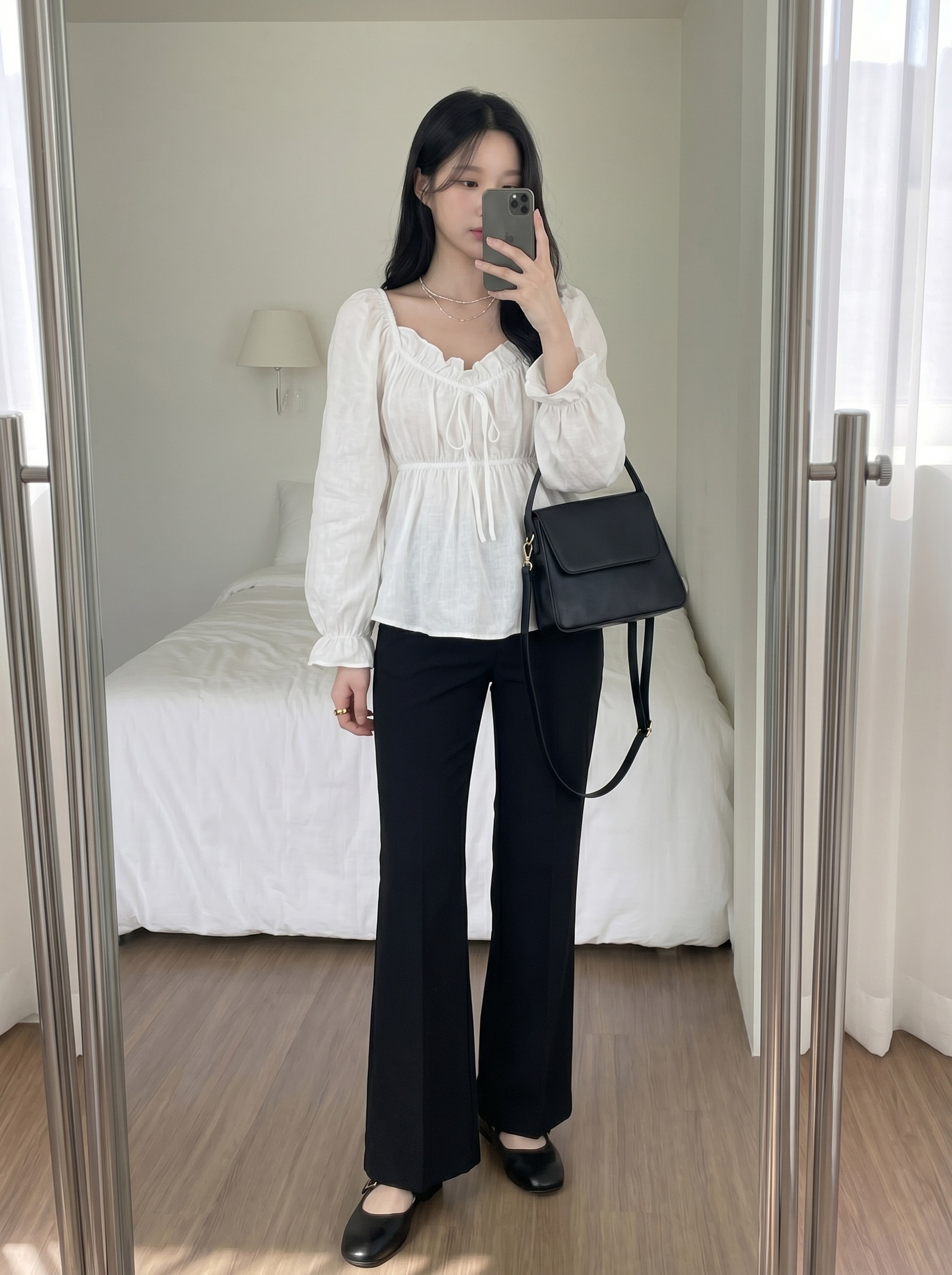 ストレッチウエストゴムストレートパンツ | 詳細画像8