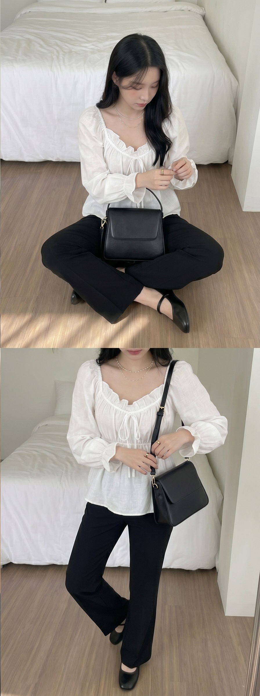 ストレッチウエストゴムストレートパンツ | 詳細画像4