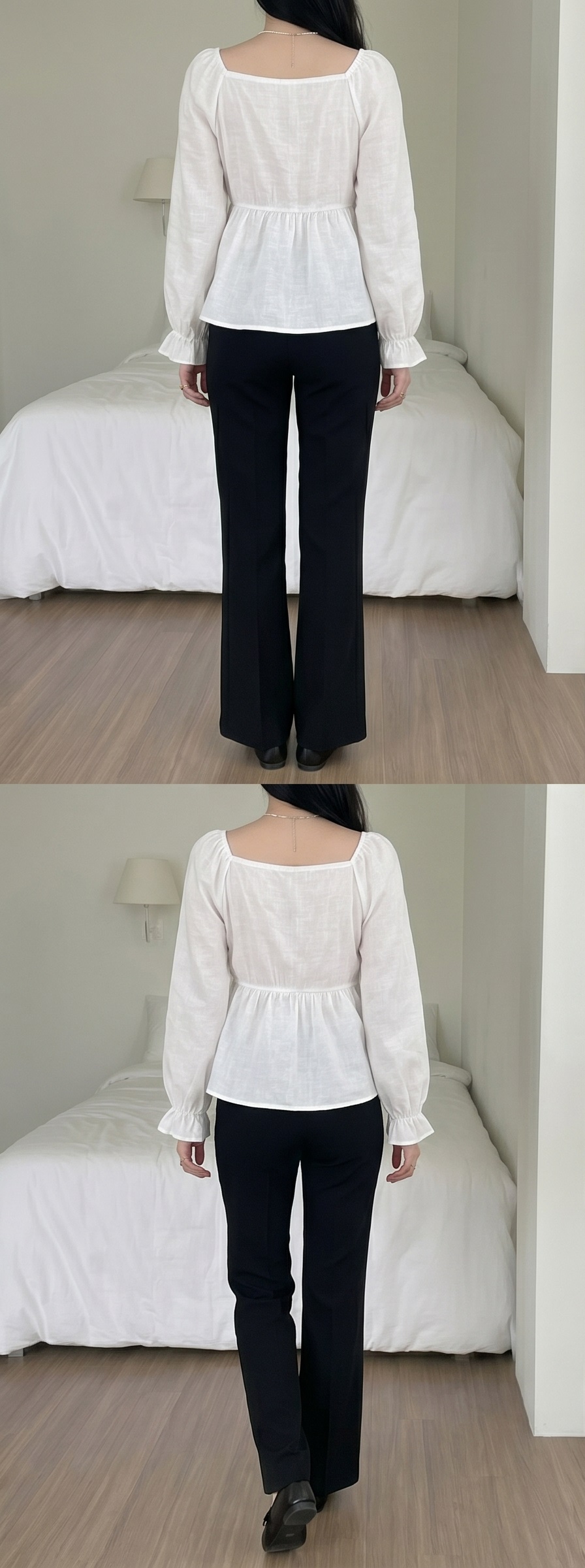 ストレッチウエストゴムストレートパンツ | 詳細画像5