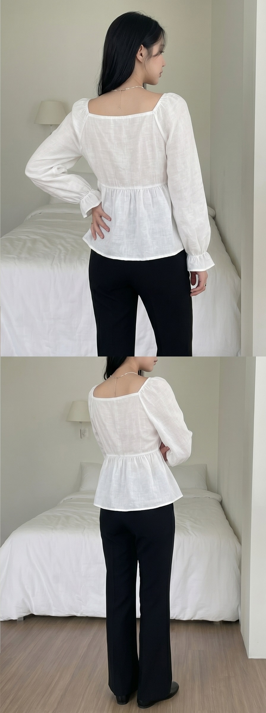 ストレッチウエストゴムストレートパンツ | 詳細画像6