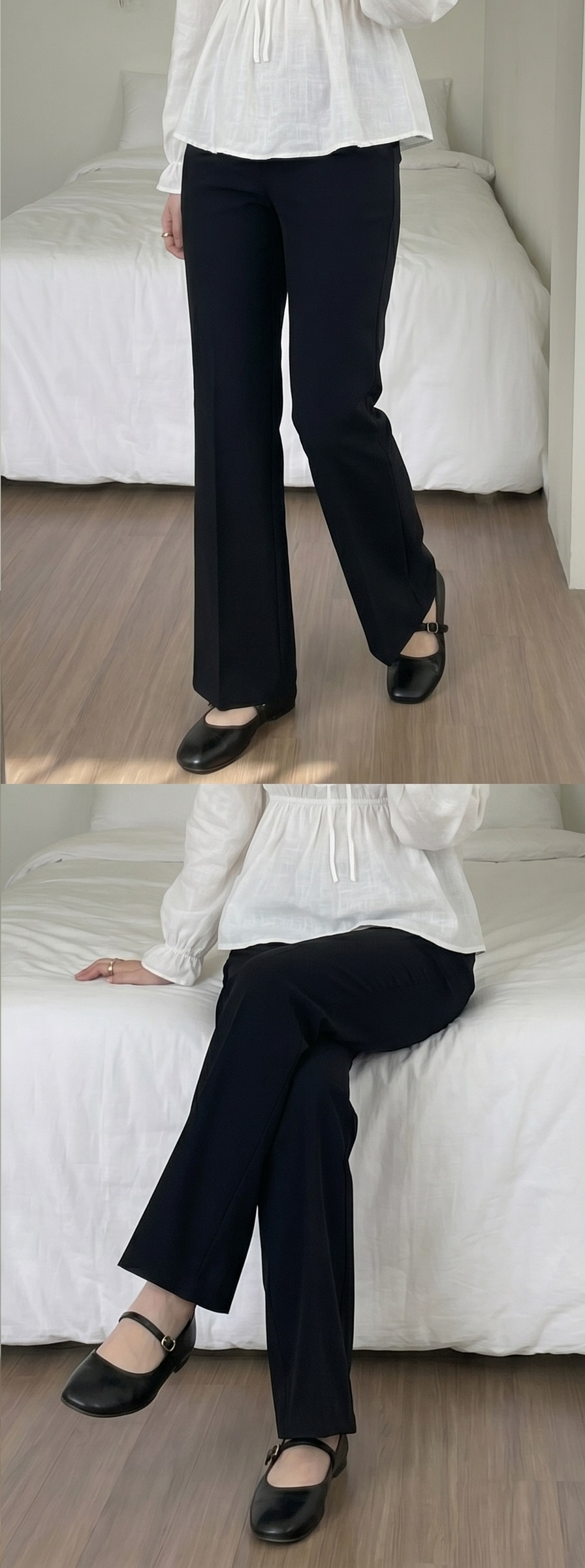 ストレッチウエストゴムストレートパンツ | 詳細画像9