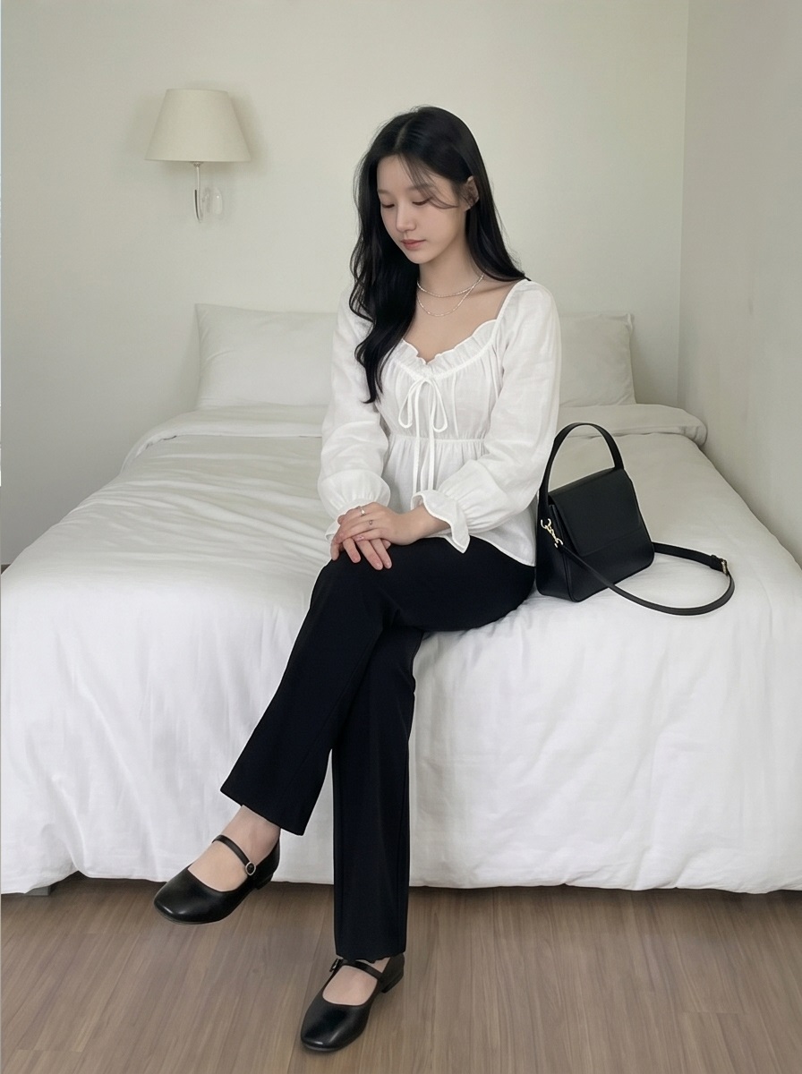 ストレッチウエストゴムストレートパンツ | 詳細画像11