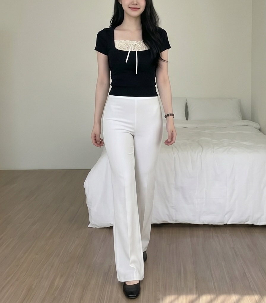 ストレッチウエストゴムストレートパンツ | 詳細画像16