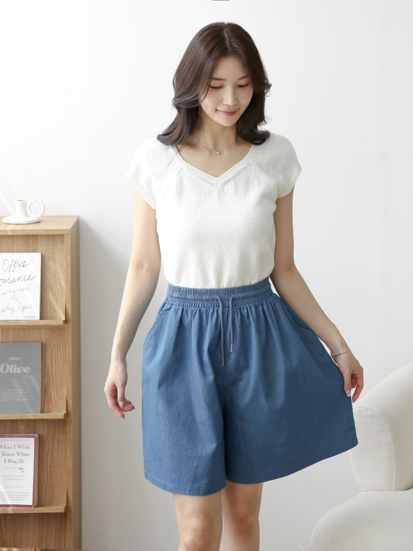 ドローストリングポケットウエストゴムショートパンツ | 詳細画像4