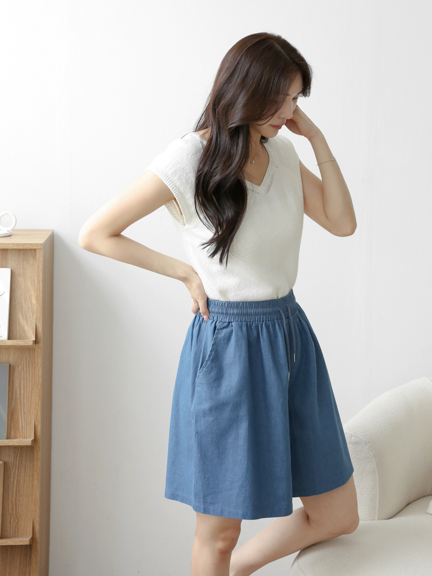 ドローストリングポケットウエストゴムショートパンツ | 詳細画像5