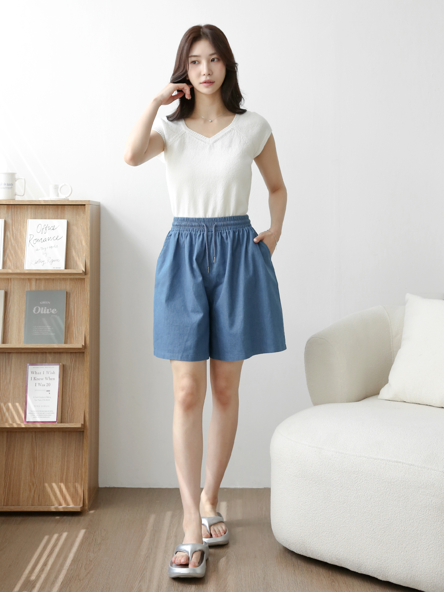 ドローストリングポケットウエストゴムショートパンツ | 詳細画像6