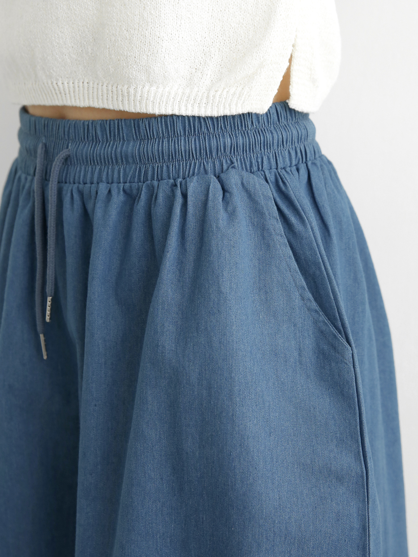 ドローストリングポケットウエストゴムショートパンツ | 詳細画像15