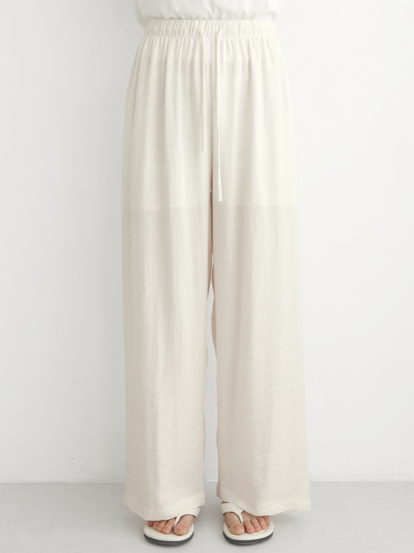 ドローストリングウエストゴムワイドパンツ | 詳細画像7