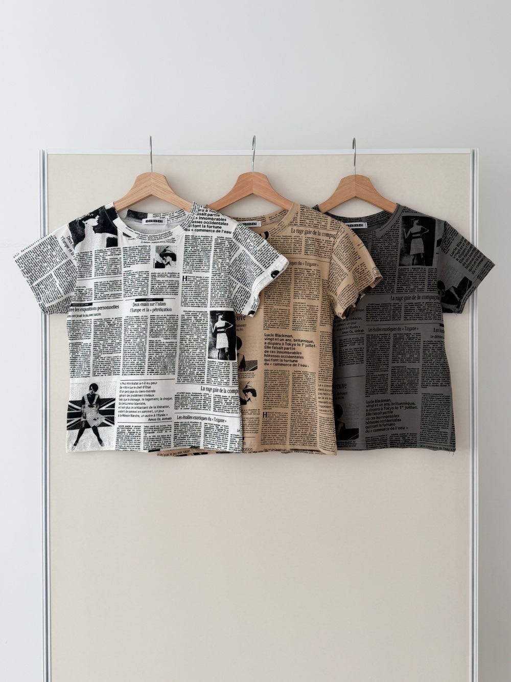 ラウンドネックスリム半袖レタリングTシャツ | 詳細画像18