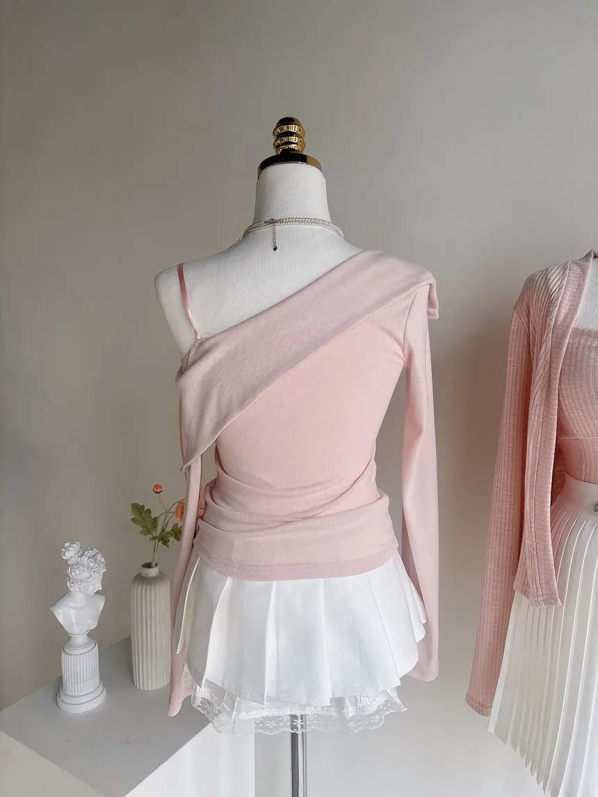 キュービックプリーツミニサイドジップスカートチェーンセット | mirangmirang | 詳細画像27