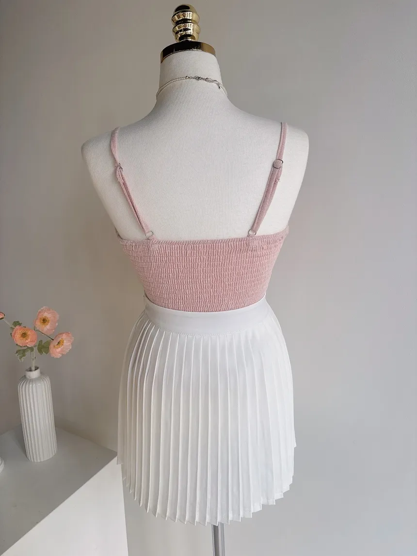 キュービックプリーツミニサイドジップスカートチェーンセット | mirangmirang | 詳細画像31