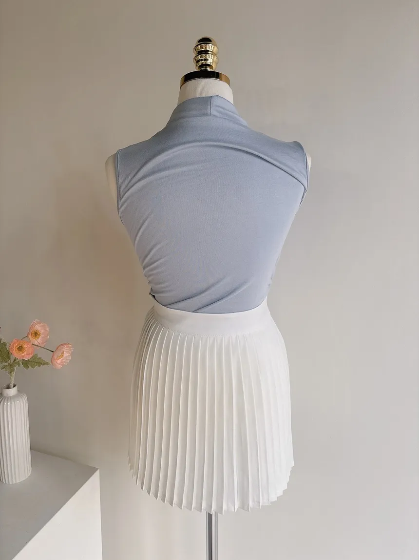 キュービックプリーツミニサイドジップスカートチェーンセット | mirangmirang | 詳細画像46