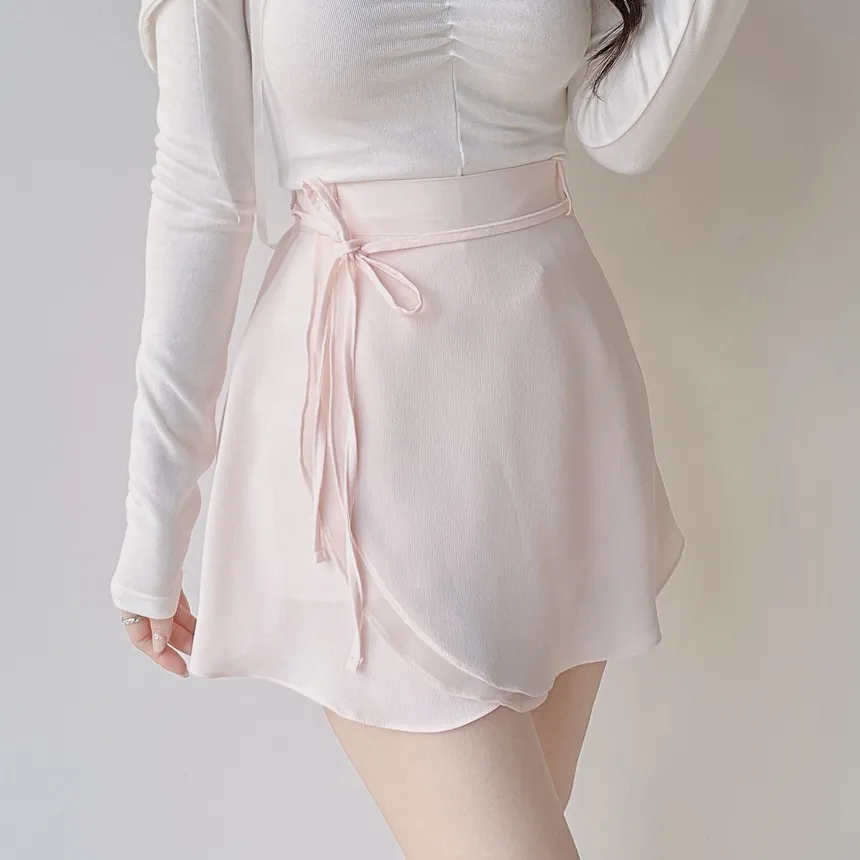 ミニフレアバックゴムスカートストラップ付 | mirangmirang | 詳細画像3