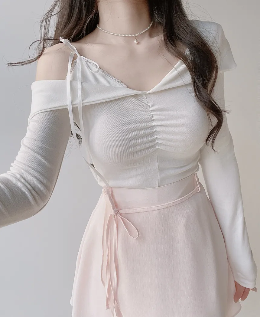 ミニフレアバックゴムスカートストラップ付 | mirangmirang | 詳細画像6