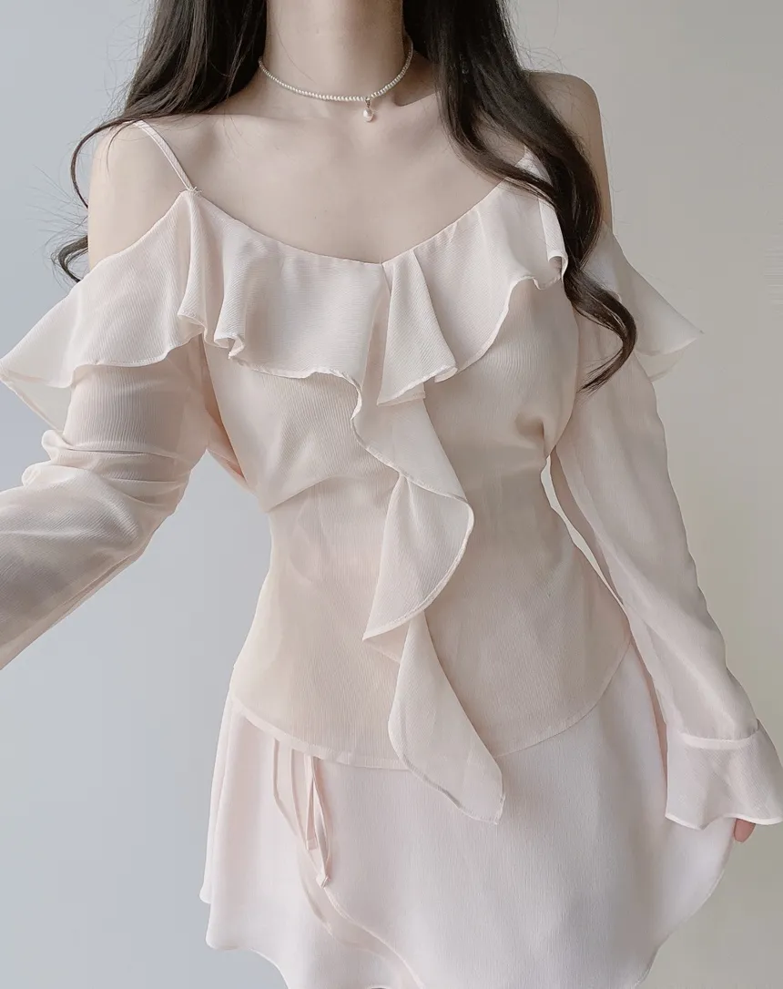 ミニフレアバックゴムスカートストラップ付 | mirangmirang | 詳細画像11