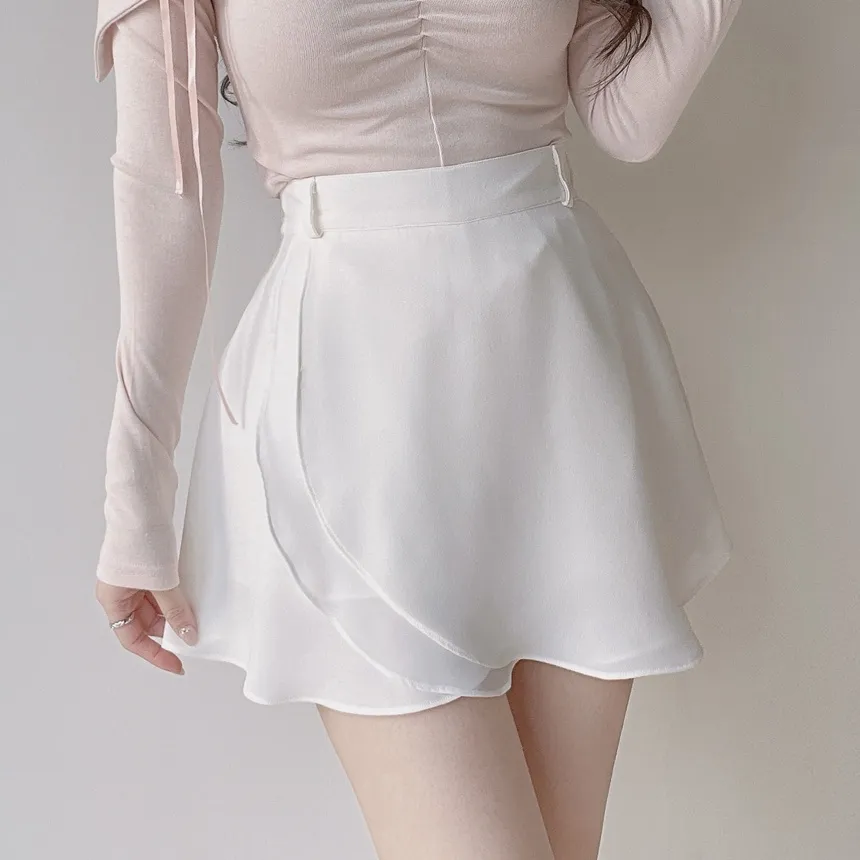 ミニフレアバックゴムスカートストラップ付 | mirangmirang | 詳細画像21