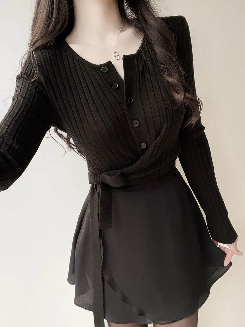 ミニフレアバックゴムスカートストラップ付 | mirangmirang | 詳細画像33