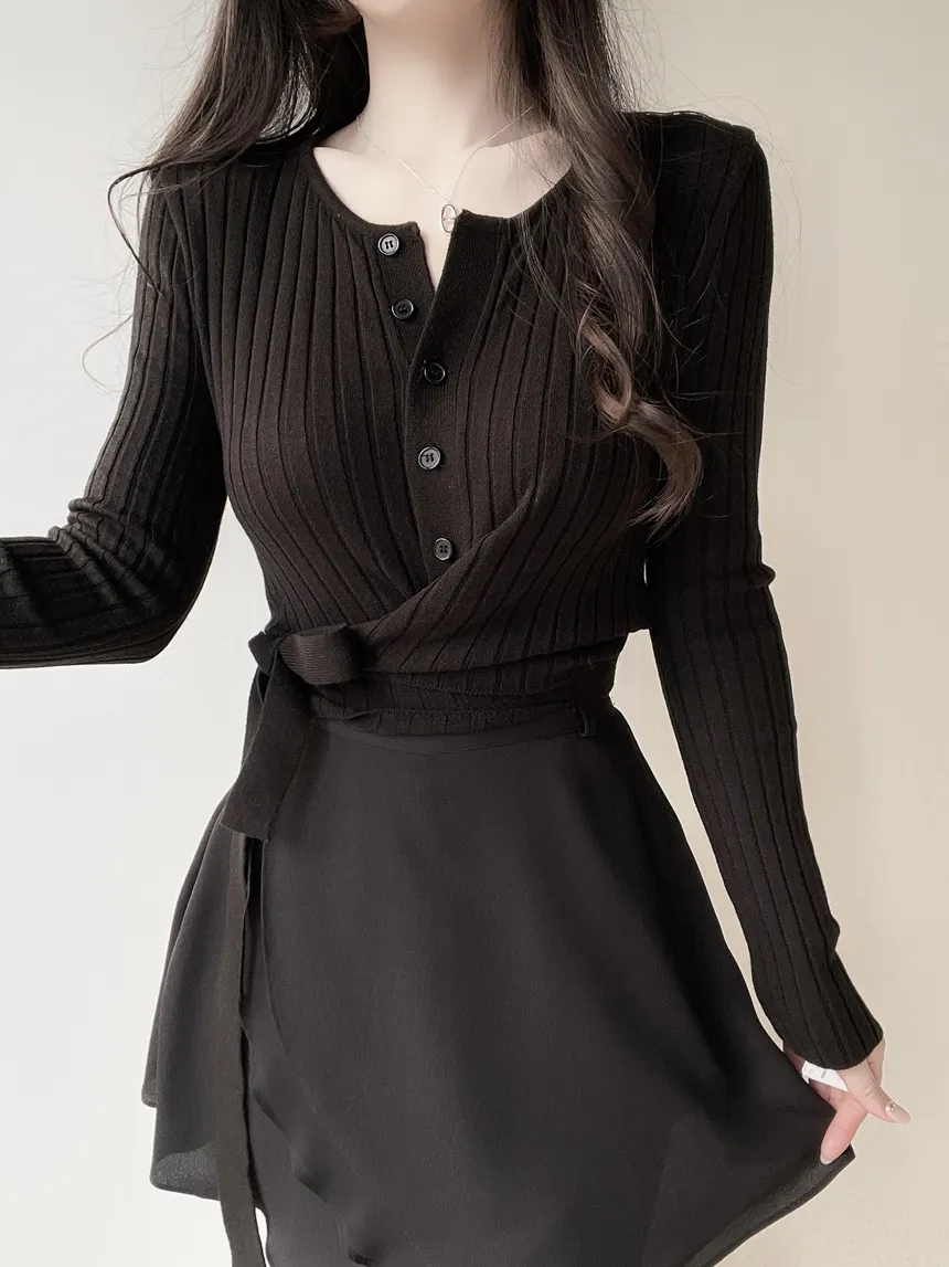 ミニフレアバックゴムスカートストラップ付 | mirangmirang | 詳細画像34