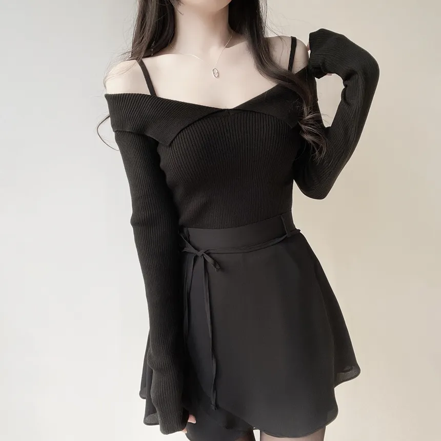 ミニフレアバックゴムスカートストラップ付 | mirangmirang | 詳細画像39