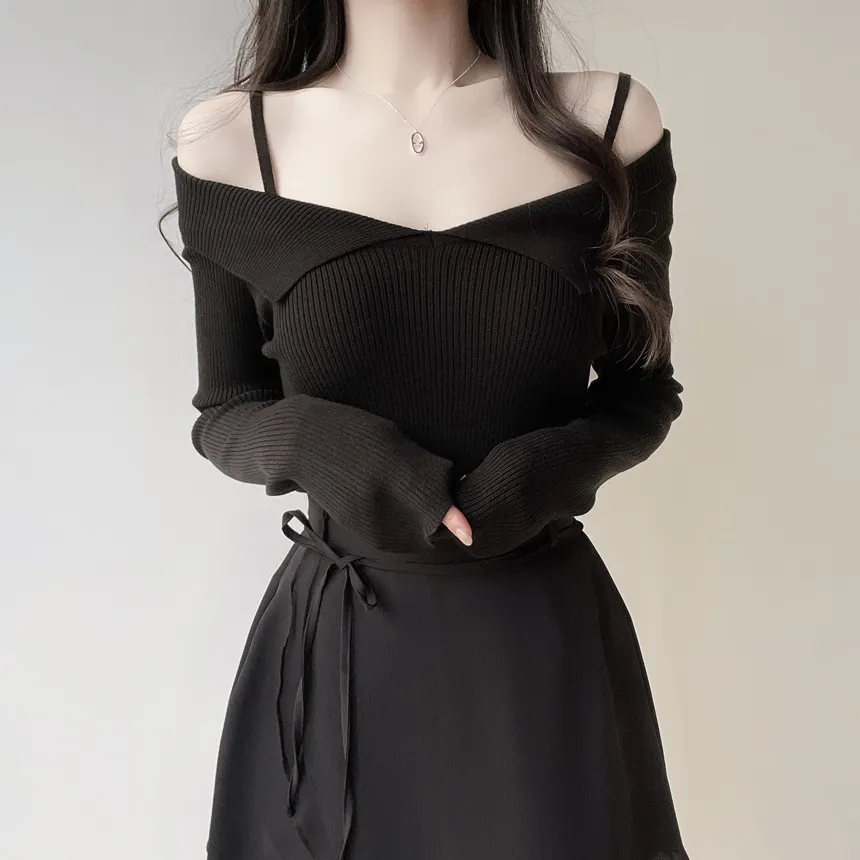 ミニフレアバックゴムスカートストラップ付 | mirangmirang | 詳細画像40