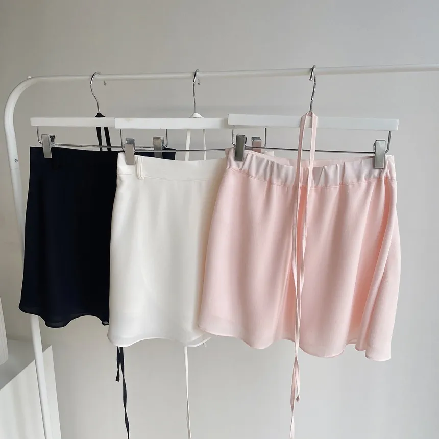 ミニフレアバックゴムスカートストラップ付 | mirangmirang | 詳細画像47