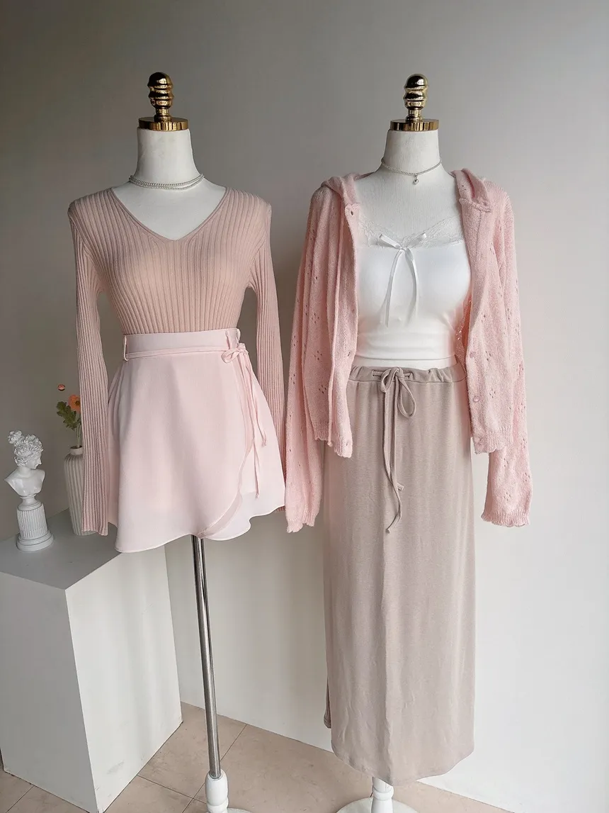 ミニフレアバックゴムスカートストラップ付 | mirangmirang | 詳細画像59