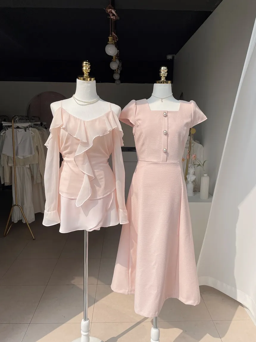 ミニフレアバックゴムスカートストラップ付 | mirangmirang | 詳細画像66