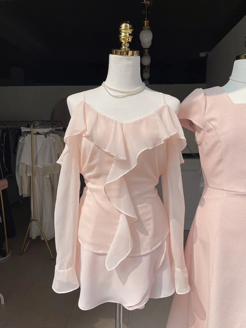 ミニフレアバックゴムスカートストラップ付 | mirangmirang | 詳細画像68