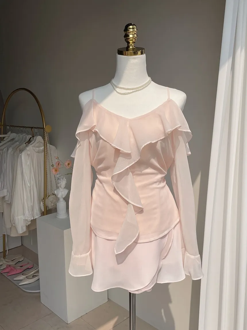 ミニフレアバックゴムスカートストラップ付 | mirangmirang | 詳細画像71