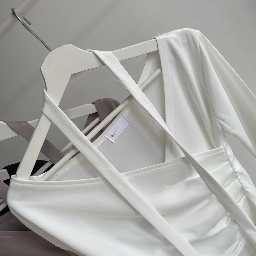 長袖ラップ調ブラウス | mirangmirang | 詳細画像23