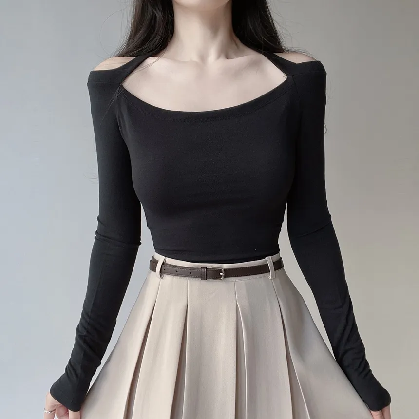 Aラインプリーツミニサイドジップスカートベルト付 | mirangmirang | 詳細画像9