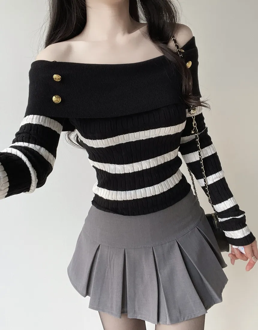 肩パッドテーラードカラーショートダブルボタンジャケット | mirangmirang | 詳細画像23