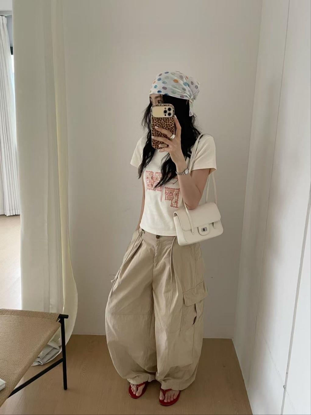 レザー調メタル無地トートバッグ | 詳細画像5