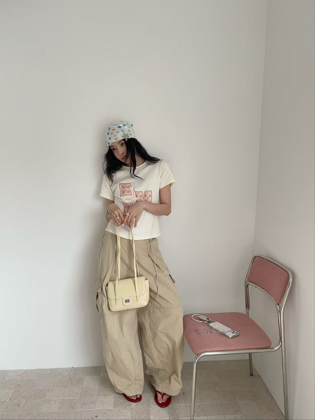 レザー調メタル無地トートバッグ | 詳細画像6