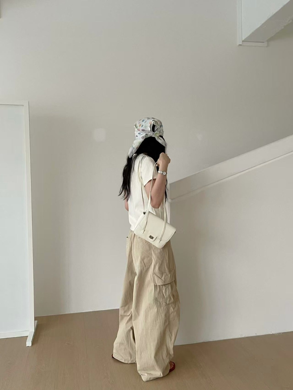 レザー調メタル無地トートバッグ | 詳細画像9