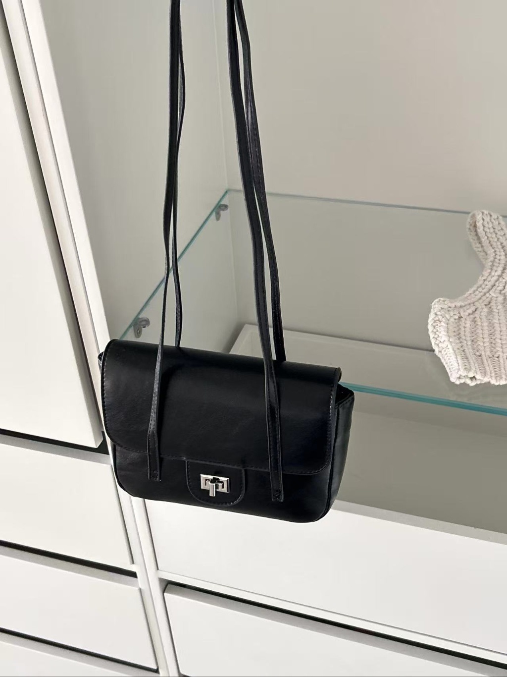 レザー調メタル無地トートバッグ | 詳細画像11