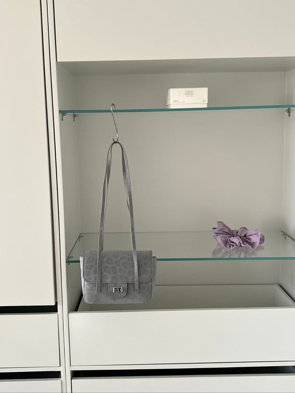 レザー調メタル無地トートバッグ | 詳細画像12