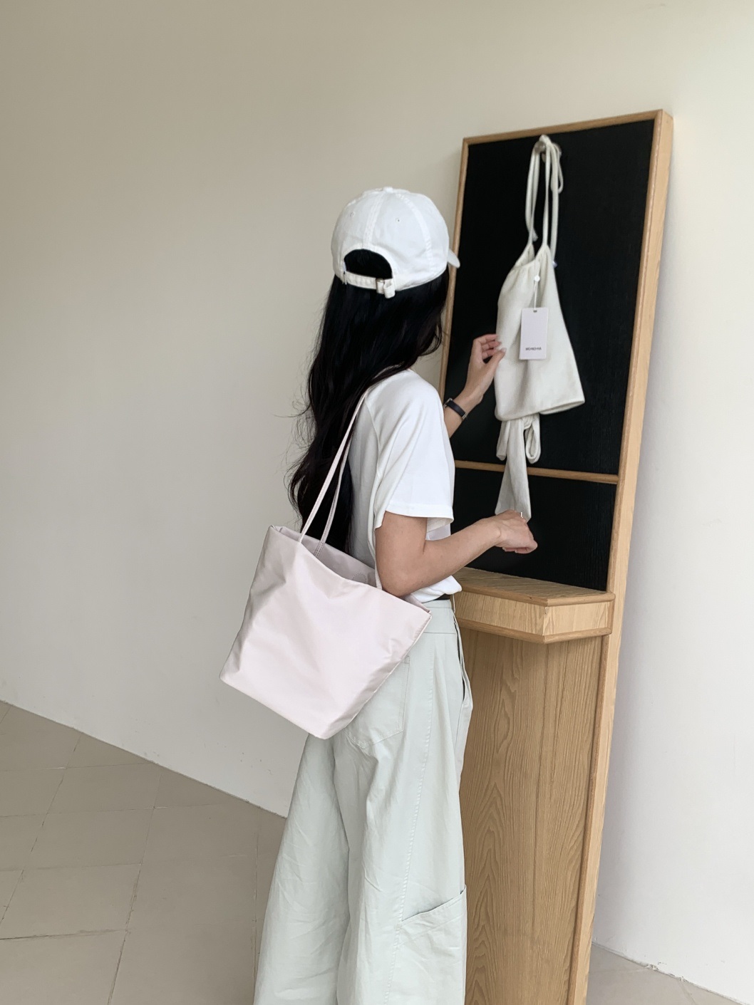 ジップアップポケット無地トートバッグ | 詳細画像6