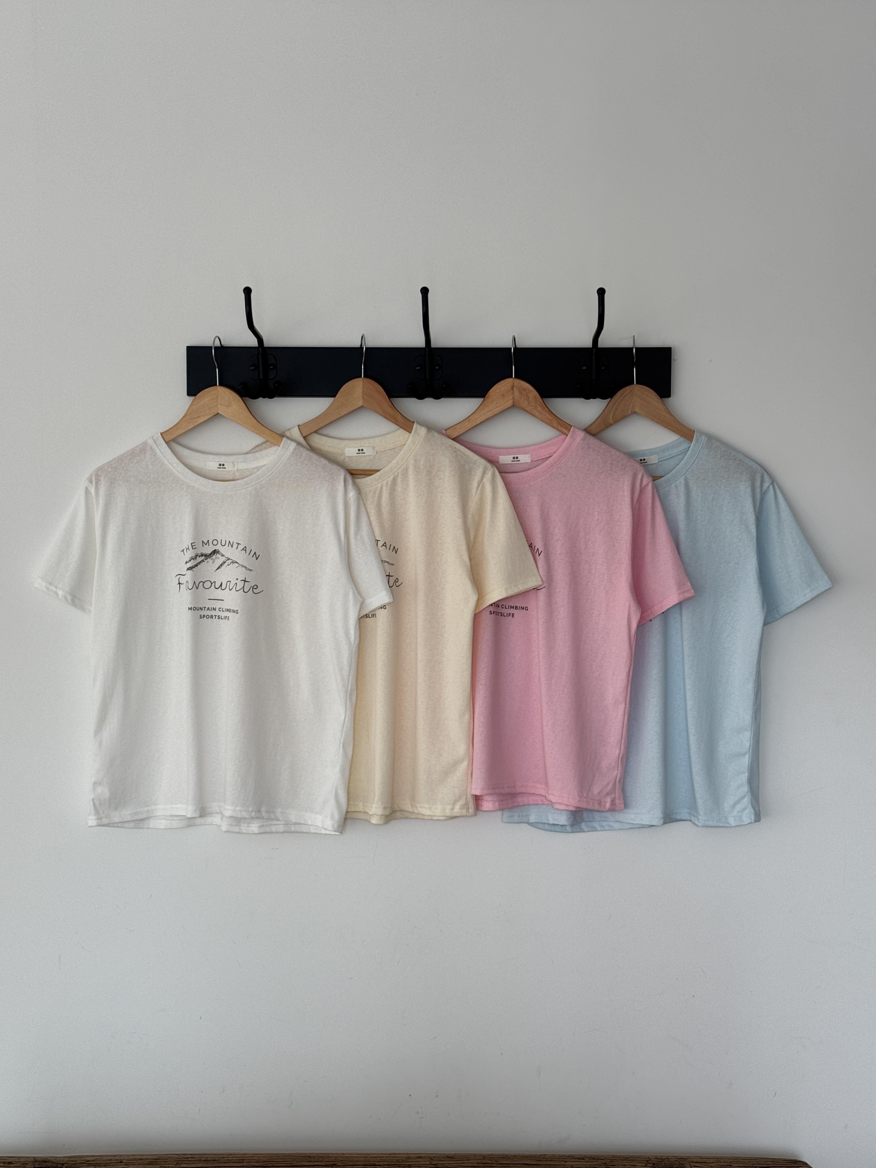 コットンラウンドネックルーズ半袖レタリングTシャツ | 詳細画像20