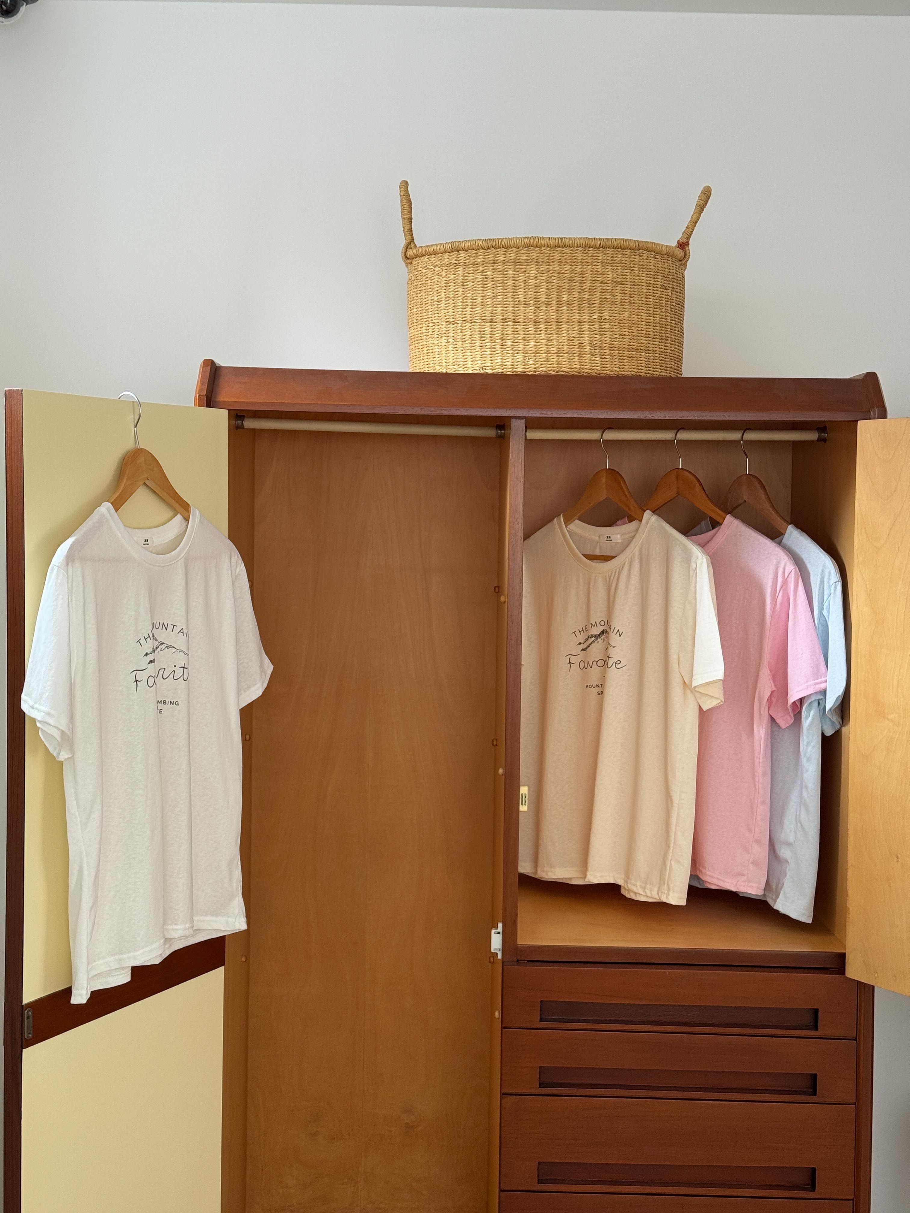 コットンラウンドネックルーズ半袖レタリングTシャツ | 詳細画像21